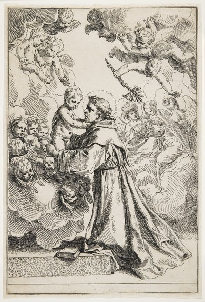 Heiliger Antonius von Padua von Simone Cantarini